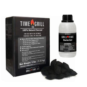 Grill Time 100% Natural Charcoal and Starter Gel
